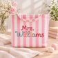 Custom Striped Tote Bag – Hand-Embroidered