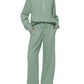 Sweatshirt Wide-leg Sweatpants Casual Set