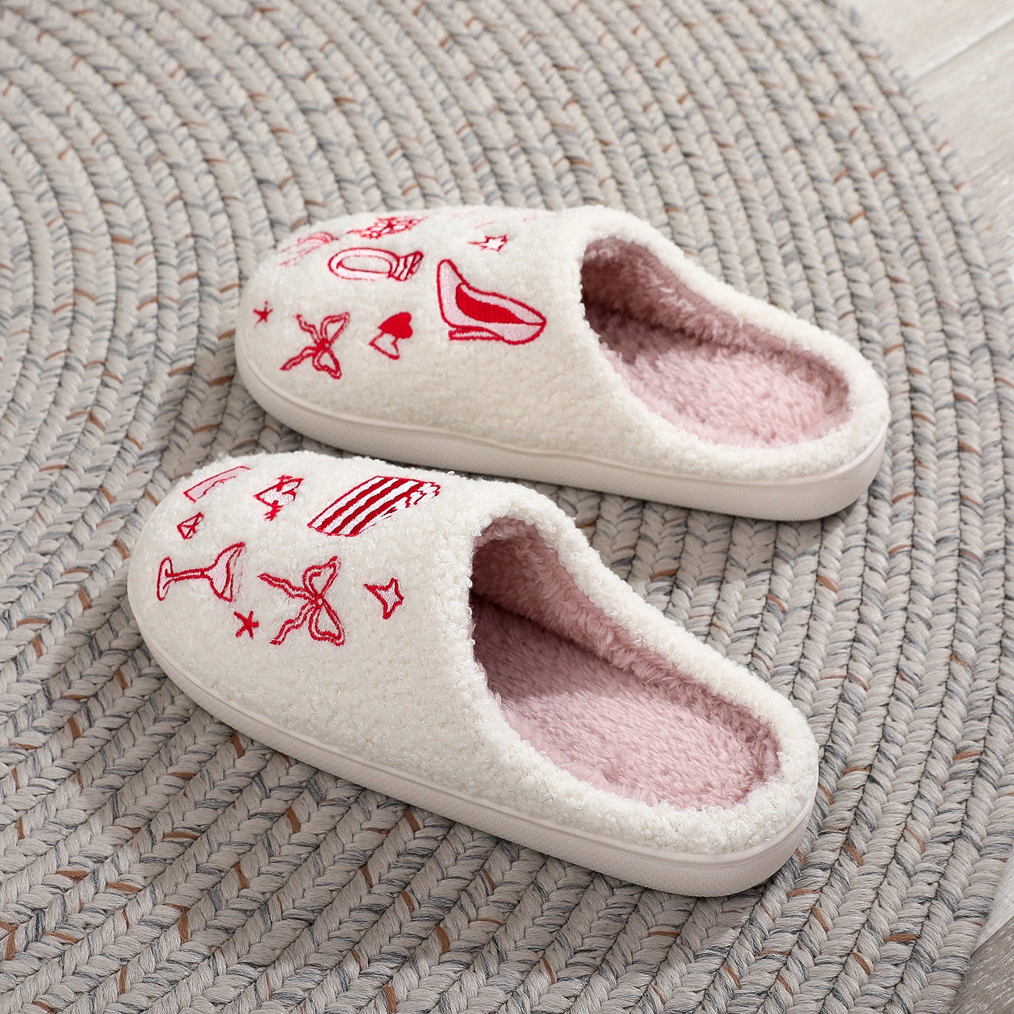 Wedding Doodles Ladies Slippers