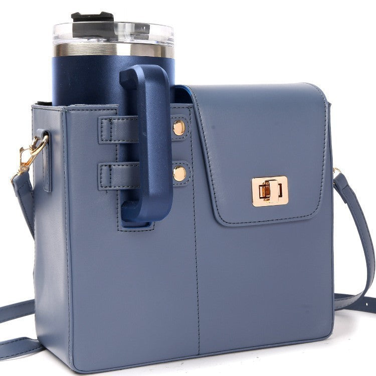 On the Go Cup Holder Purse Crossbody  Bag