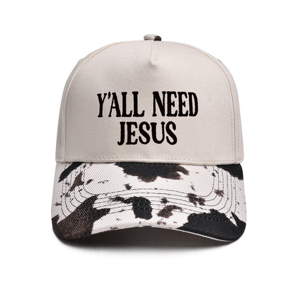 "Y'ALL NEED JESUS" Embroidered Trucker Hat