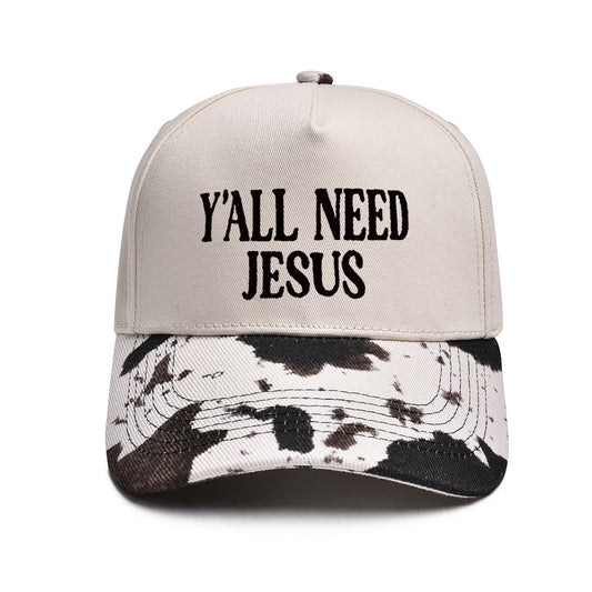 "Y'ALL NEED JESUS" Embroidered Trucker Hat