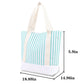 Large Capacity Striped Tote Bag