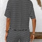 Stripe Crewneck Lounge Set