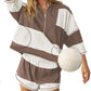 Striped Short-sleeved Oversized Shorts Two-piece Suit
