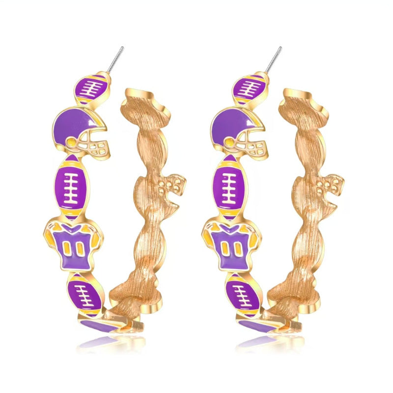 Game Day Hoop Earrings