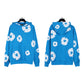 Foaming Printed Loose Hoodie