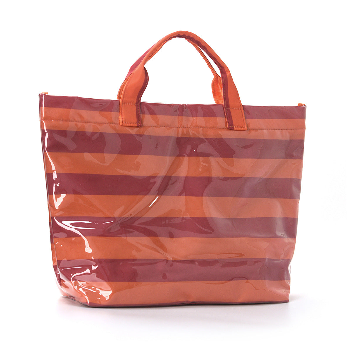Sunset Stripe Clear PVC Tote Bag
