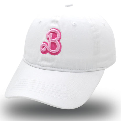 Baseball Cap with Embroidered B