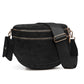 Checkered Crossbody Bag with Detachable Pouch