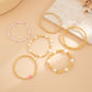 Gold Bracelet Stacks