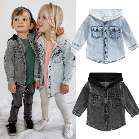 Children's Denim Hooded Jacket