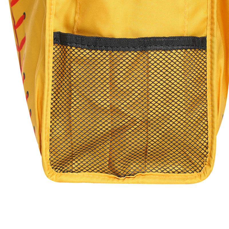 Ball Sports Print Multi-Pocket Utility Tote Bag