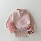 Kids Casual Half-Zip Sweatshirt & Joggers Two-Piece Matching Outfit