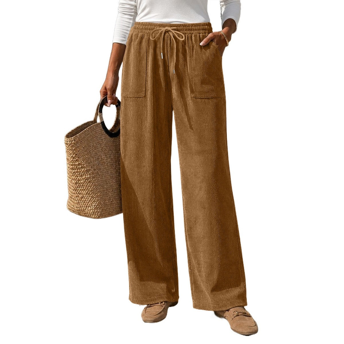 Cozy Corduroy Casual Pants