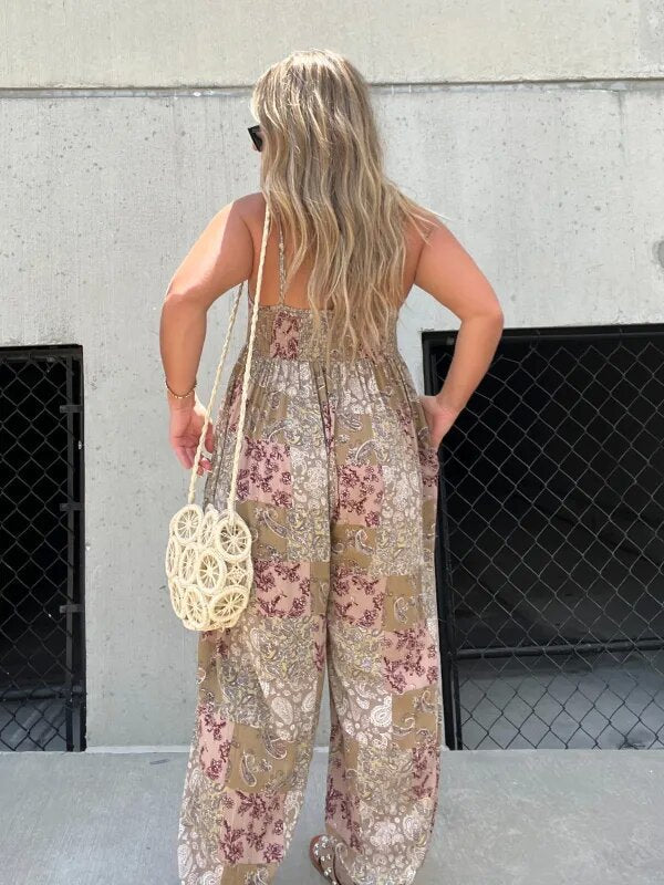 Paisley Pattern Jumpsuit