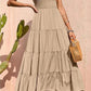 Solid Color Pleated Dress