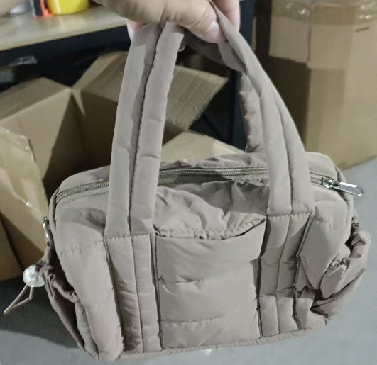 Puffer Duffle Crossbody Bag
