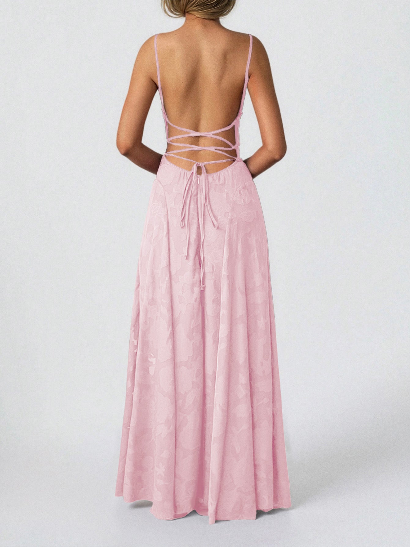 Floral Spaghetti Strap Maxi Dress