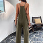 V Neck Loose Pockets Cami Jumpsuit