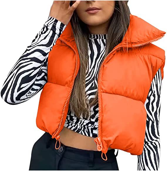 Zipper Vest Puffer Coat