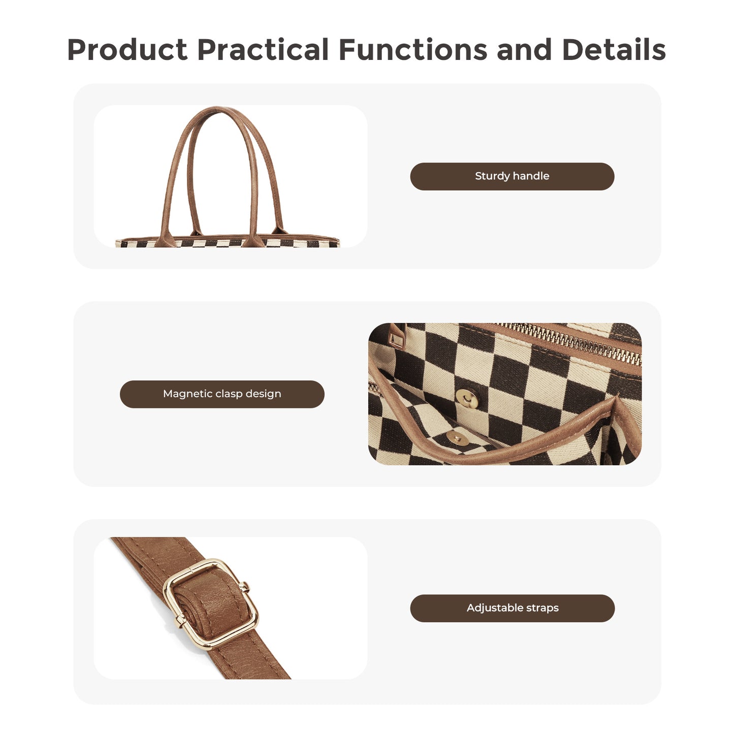 Checkerboard Tote Bag