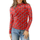 Rugby Game Day Sheer Mesh Long Sleeve Top