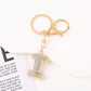 Cute Initial Letter Keychain Backpack Charms