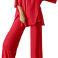 Loose T Side Pocket Sleepwear Set