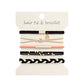 Boho 2-in-1 Hair Tie & Bracelet Set (5-Piece Pack)
