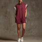 Loose Sleeveless Drawstring Pockets Split-Joint Striped Zipper Stand Collar Rompers