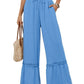 Women's Drawstring Wide-Leg Trousers