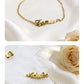 Custom Stainless Steel Letter Necklace, Bracelet, and Stud Earrings – Personalized Name/Logo Pendant
