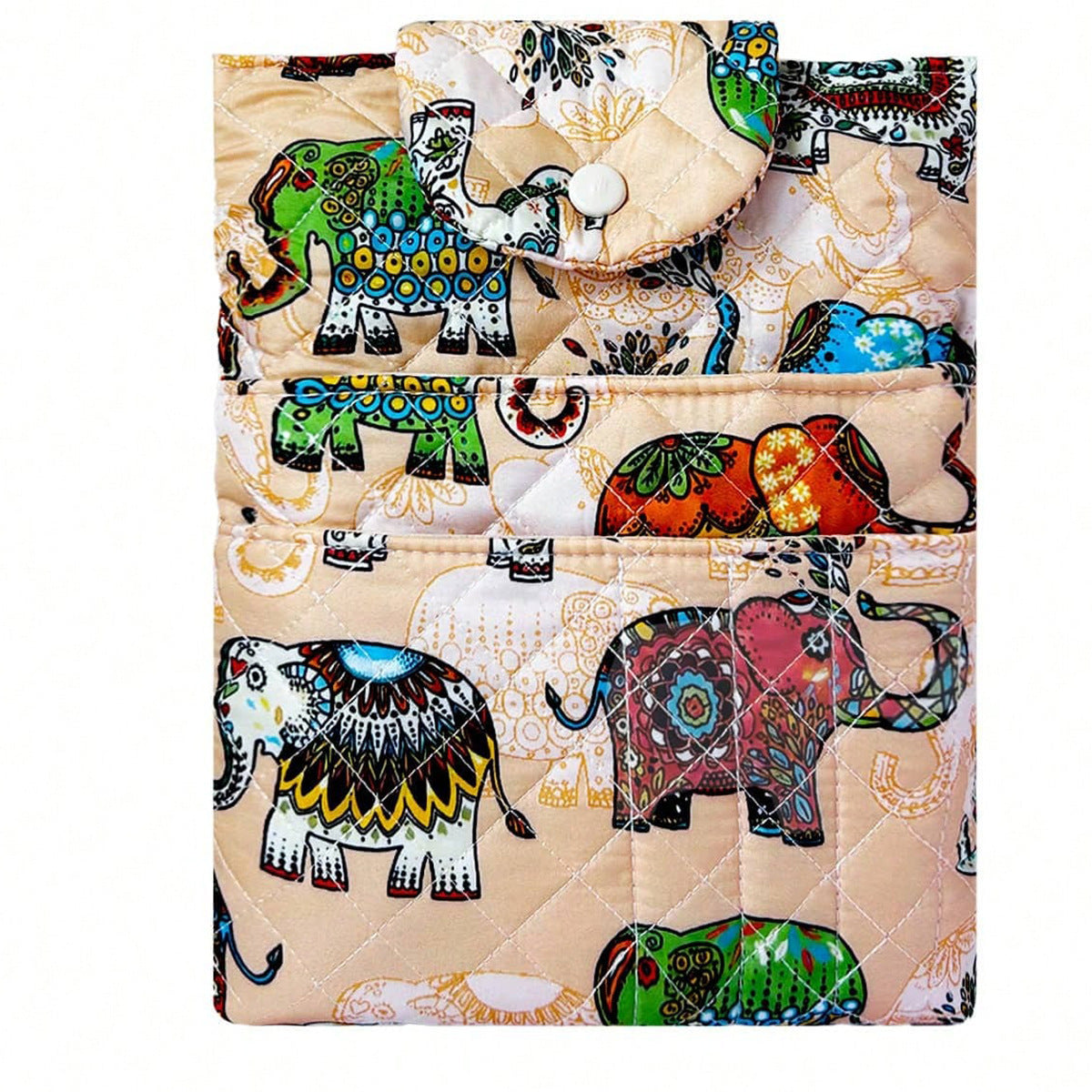 Quilted Bible Cover with Pen Slots & Phone Pocket