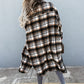 Mid Length Grid Shirt Coat