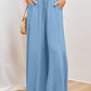 Wide Leg High Waist Trousers