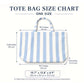Custom Striped Tote Bag – Hand-Embroidered