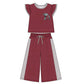 Custom Kids Top Wide Leg Pants Set Ruffle Set