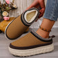 Thick-Soled Warm Ethnic Style Half-Slip