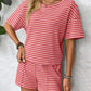 Stripe Crewneck Lounge Set
