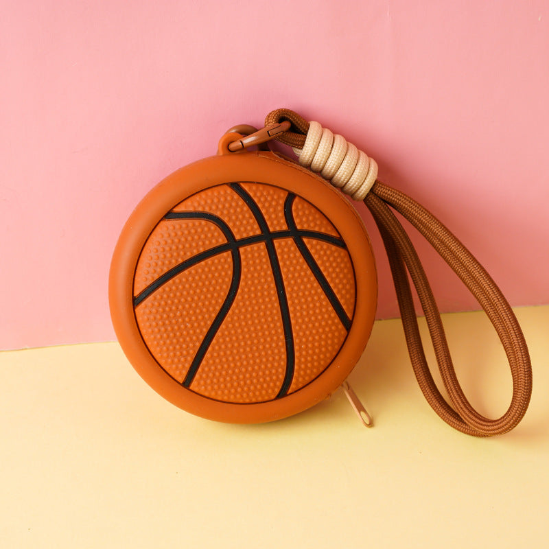 Mini Sports Ball Silicone Coin Purses