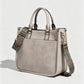 Vagan Leather Shoulder Bag with Adjustable Geometric Strap