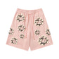 Printed camouflage shorts