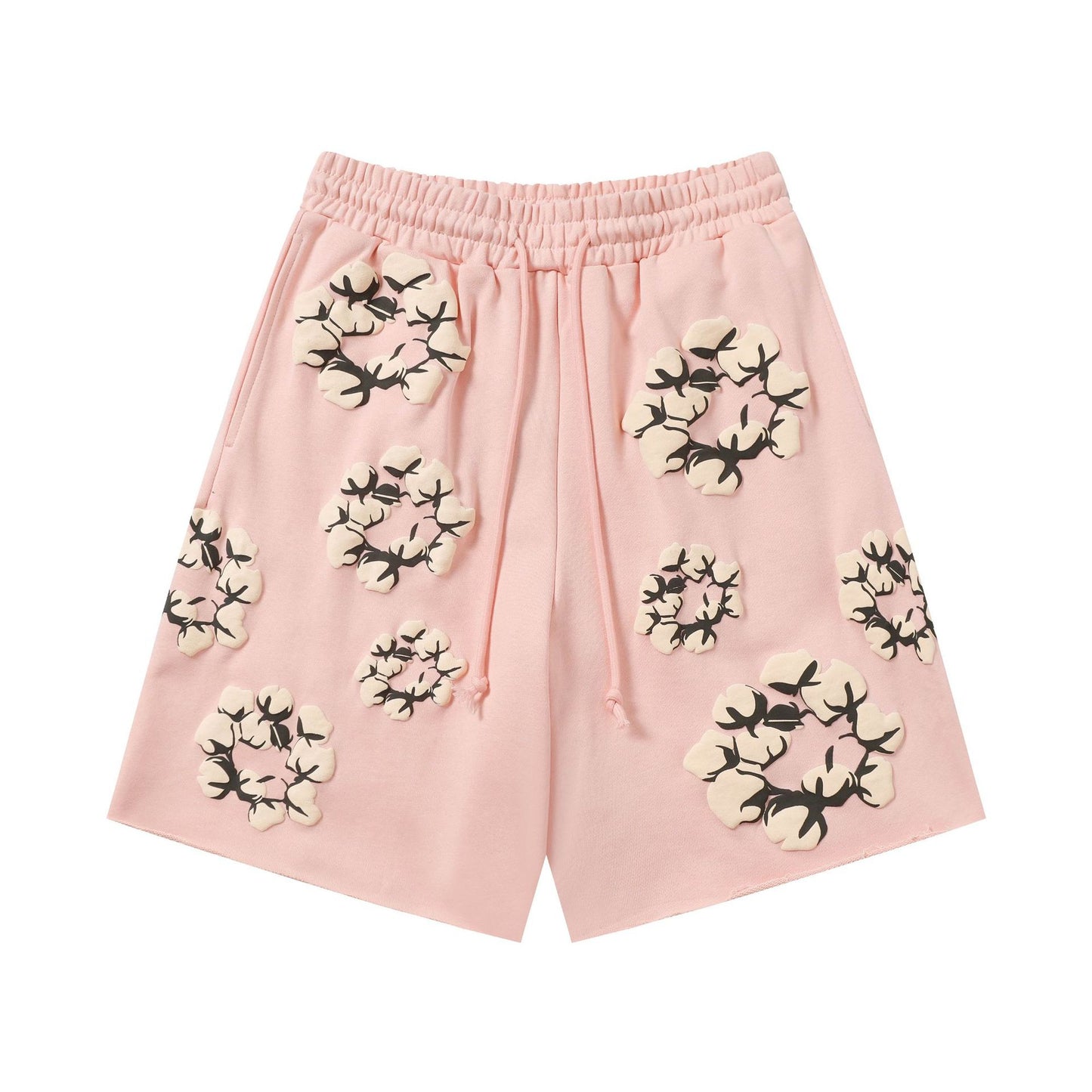Printed camouflage shorts