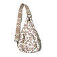 Preorder-Leopard and Cow Print Crossbody Bag-white leopard