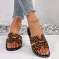 Leopard H Upper Flat Fashion Slippers