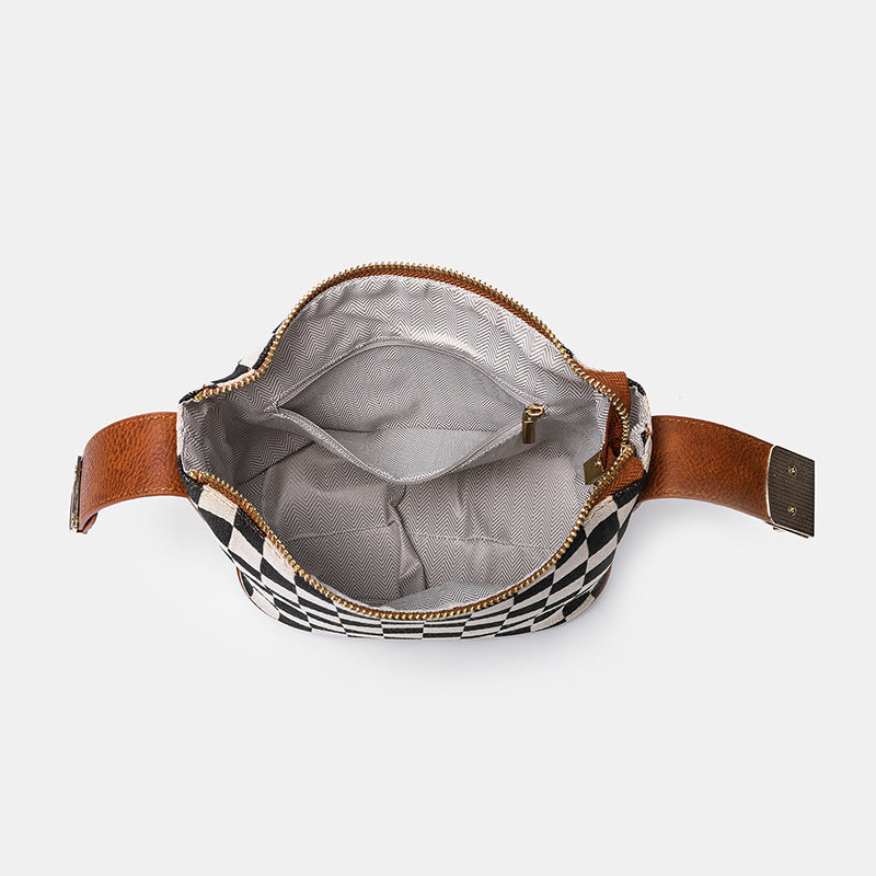 Checkered Crossbody Bag