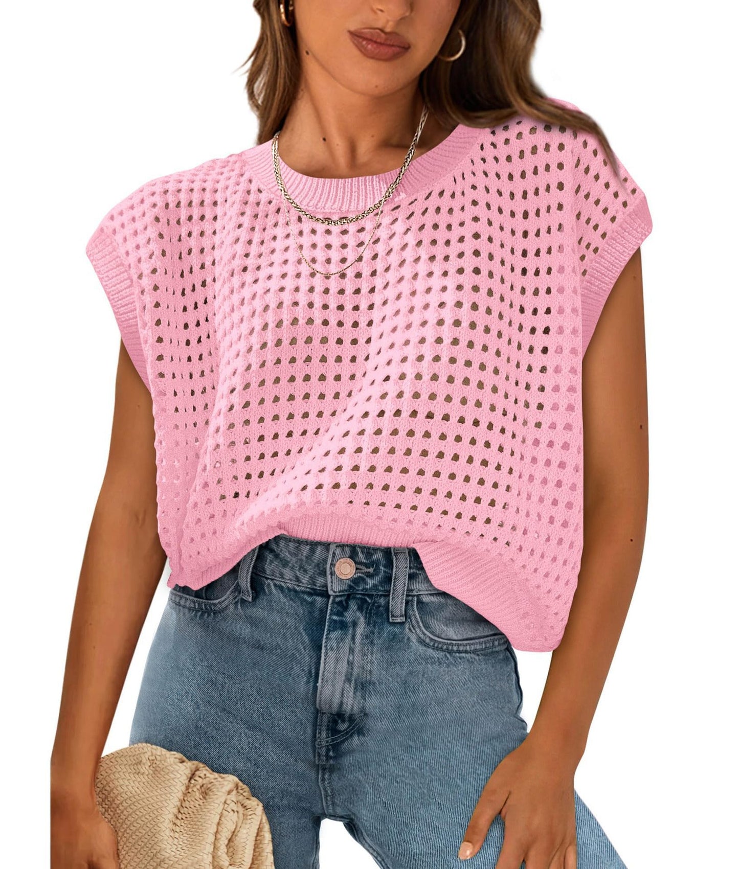 The Brielle Open Knit Sweater