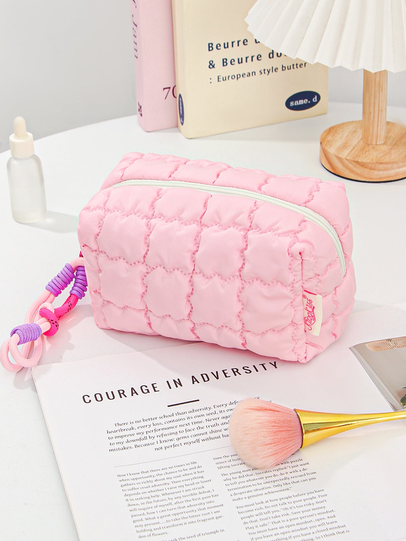 Mini Macaron Colored Cosmetics Organizer Bag