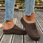 Suede Moccasin Slip-On Mule Clogs